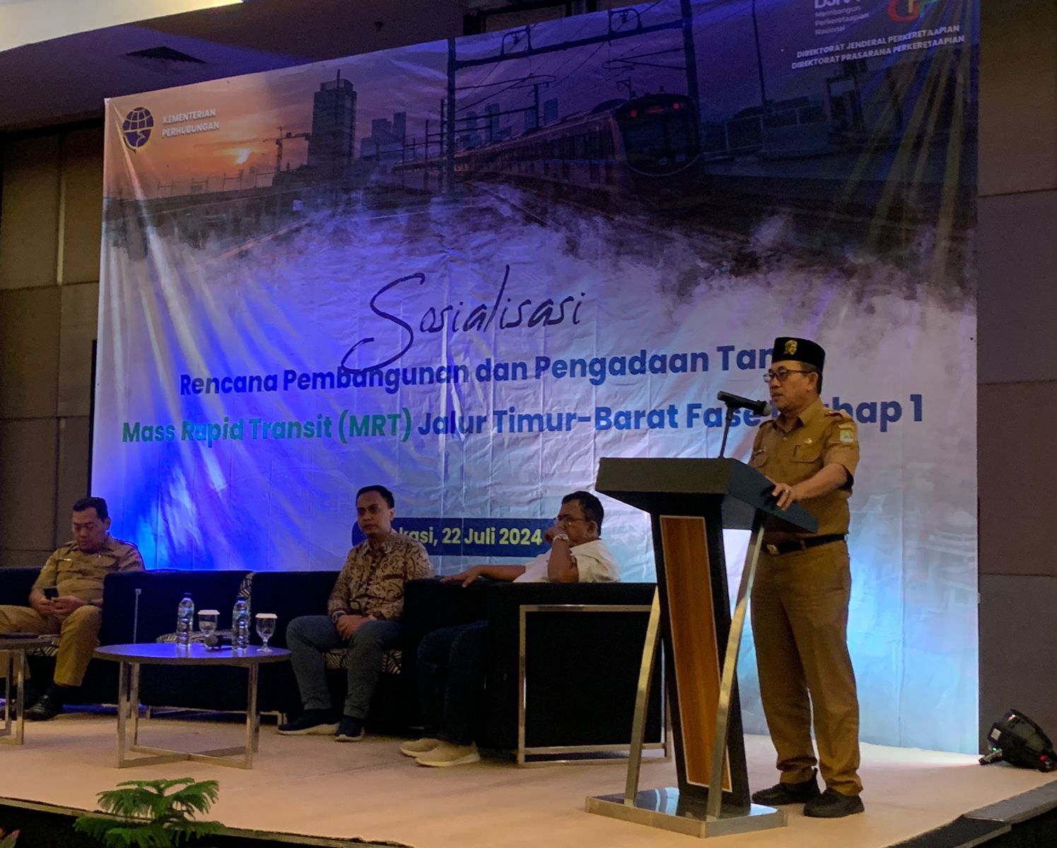 Asda II Buka Sosialisasi Rencana Pembangunan Mass Rapid Transit (MRT) Jalur Timur-Barat Fase 1 Tahap 1 Wilayah Kota Bekasi